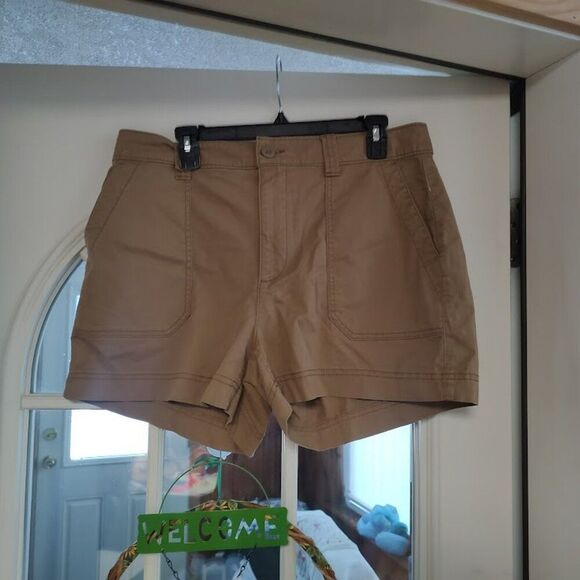 Old Navy Pants - New Old Navy Dark Beige OG Chino High Rise 3.5 Inseam Shorts Women's L